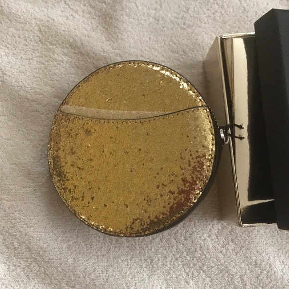 Coach Glitter Leather Coin Purse - Picture 3 of 6